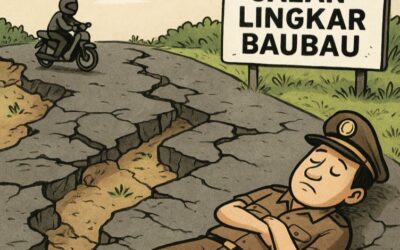 Jalan Lingkar Baubau Retak, Hukum di Sultra Ikut Retak