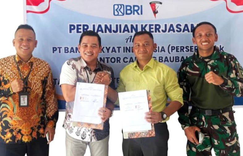 MoU BRI Baubau dan Batalyon 871 La Maindo Perkuat Sinergi Keuangan