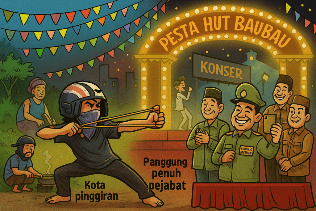 Baubau Berpesta, Rakyat Bertahan: Saat Lampu Kota Menyala di Atas Luka