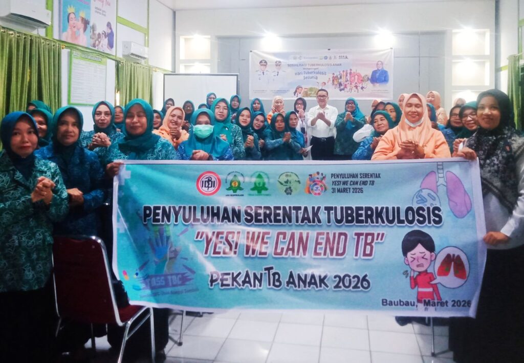 Peringati HTBS 2026, Dinkes Baubau Gelar Sosialisasi TBC Anak