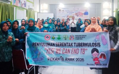 Peringati HTBS 2026, Dinkes Baubau Gelar Sosialisasi TBC Anak