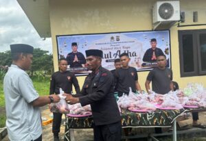 Setahun Menabung, Personel Brimob Sultra Kurbankan 28 Ekor Sapi di Busel