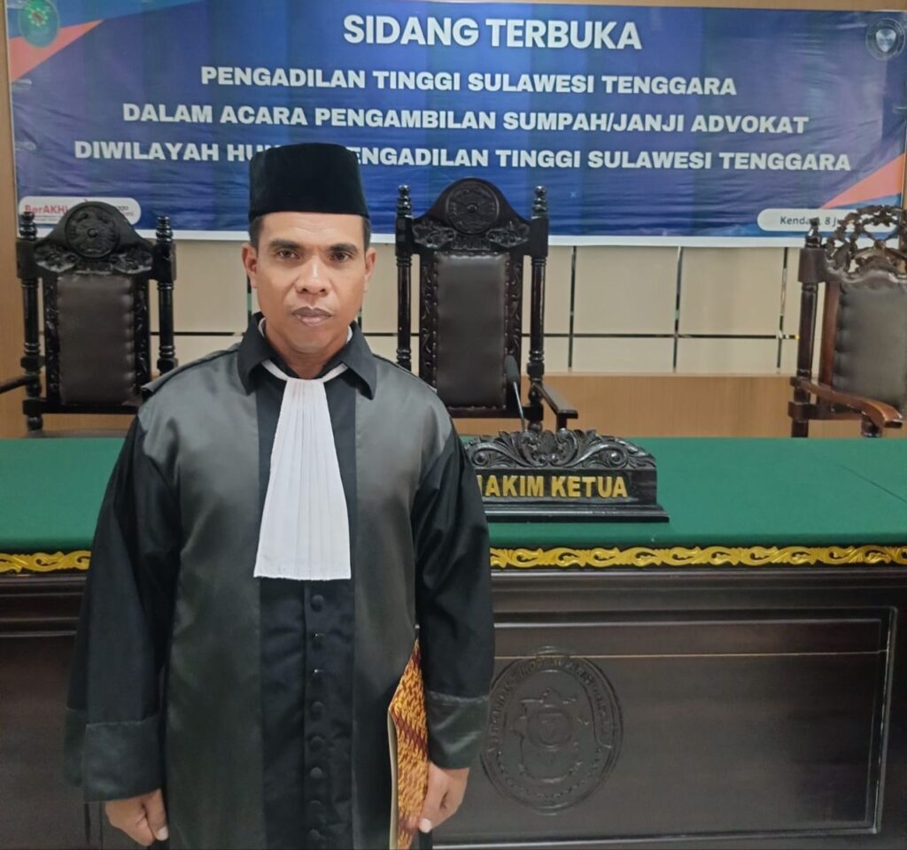 Usai Disumpah sebagai Advokat, Wakil Ketua PWI Sultra Tegaskan Karya Pers Tak Boleh Dikriminalisasi