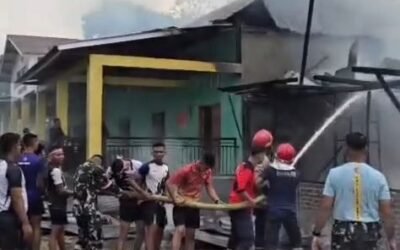 Dua Bangunan Pondok Pesantren Ar-Risalah di Sorawolio Terbakar, Satu Mobil Ikut Ludes