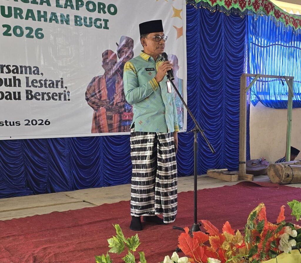 Wakili Wali Kota di Pesta Adat Bugi, La Ode Aswad Tegaskan Komitmen Pelestarian Budaya