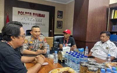 Kapolres Baubau Dialog dengan Insan Pers, Insiden Jamil Jadi Evaluasi